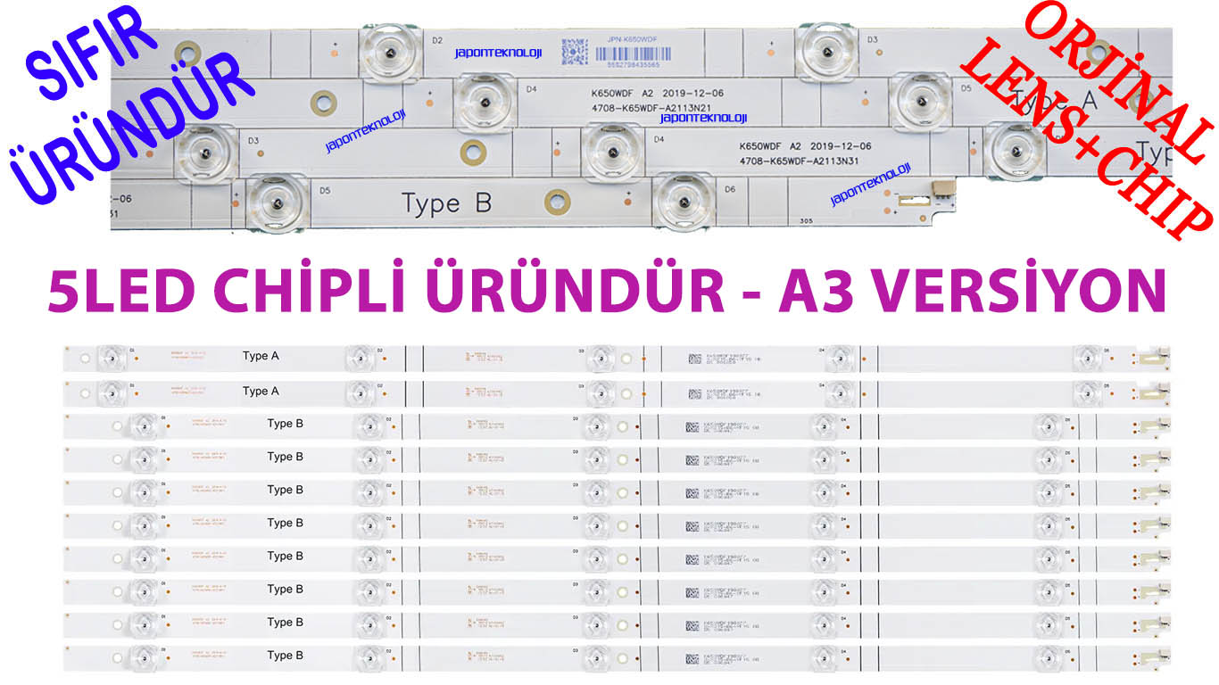 DIJITSU,%2065DS8800,%20LED%20BAR,%20BACKLIGHT,%20PANEL%20LEDLERİ,%20K650WDF%20A3%204708-K65WDF-A2113N31%20TYPEB,%20K650WDF%20A3%204708-K65WDF-A2113N31%20TYPEA,%20OTECH,%20BSE65-LX/MTR