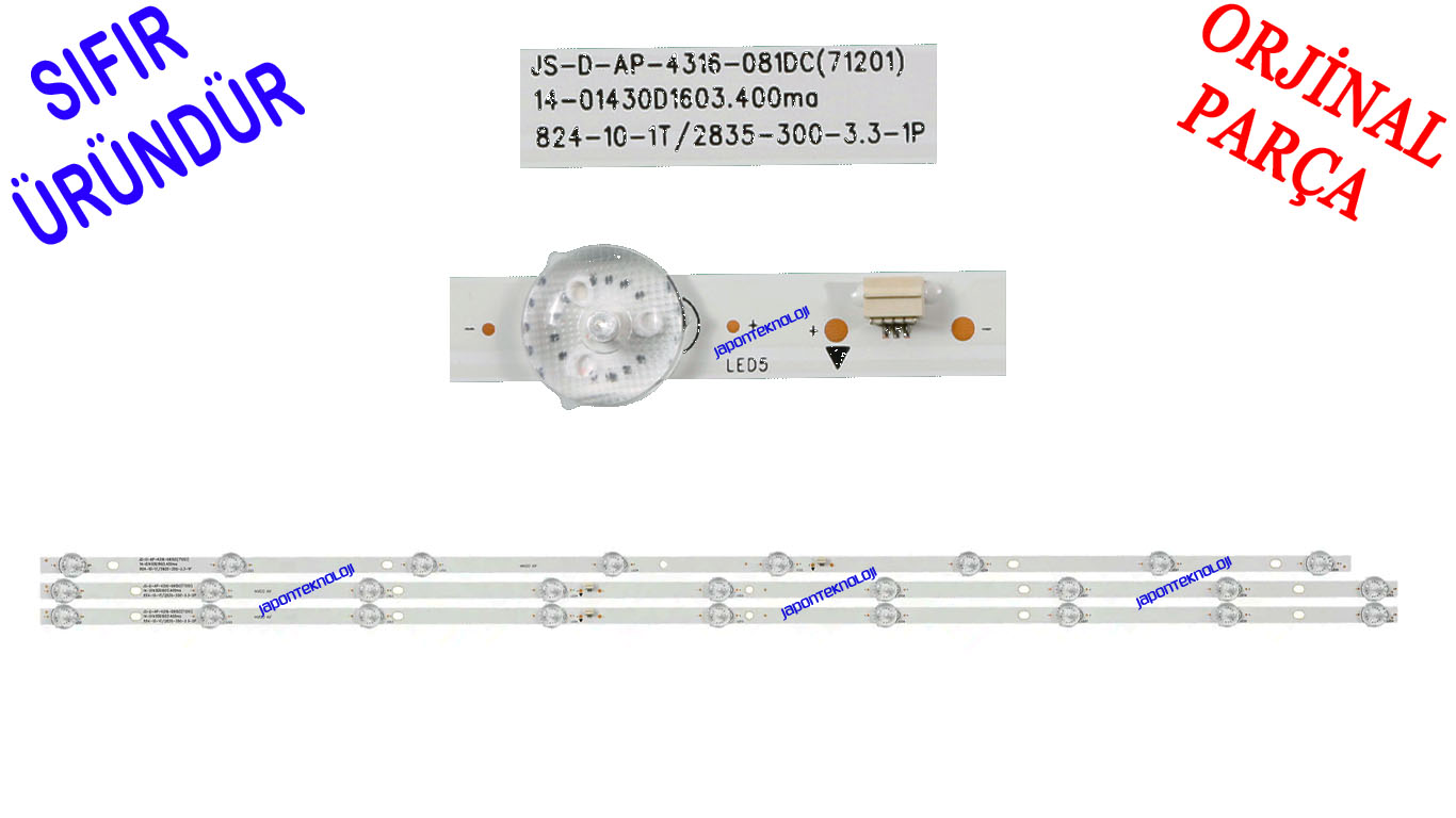 JS-D-AP4316-081DC%20-%209%20Ledli,%20JS-D-AP4316-081DC/JS-D-AP4316-091DC%20Suitable%20For%20Senko%20LY430-DH01W%2043A16B%20LMDS430D16C-07