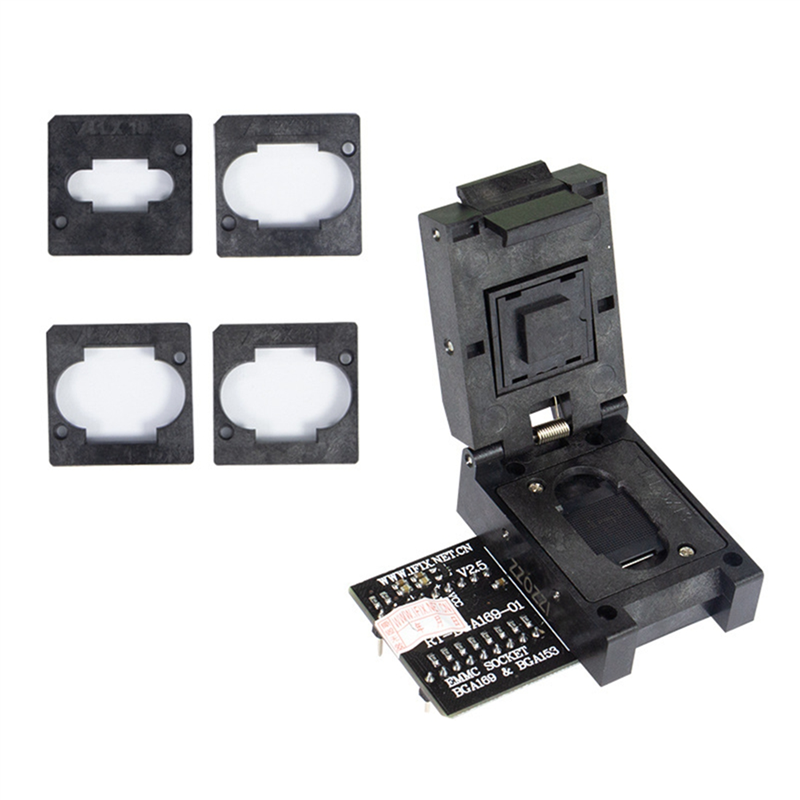 RT809H,%20EMMC,%20ADAPTER,%20ADAPTÖR,%20BGA169%20&%20BGA153%20EMMC%20Socket%20Adapter%20RT-BGA169-01%20and%20BGA%20Bounding%20Box%20for%20RT809H%20Programmer