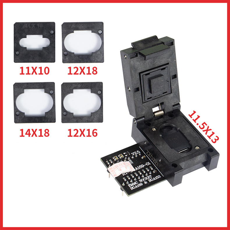 RT809H,%20EMMC,%20ADAPTER,%20ADAPTÖR,%20BGA169%20&%20BGA153%20EMMC%20Socket%20Adapter%20RT-BGA169-01%20and%20BGA%20Bounding%20Box%20for%20RT809H%20Programmer