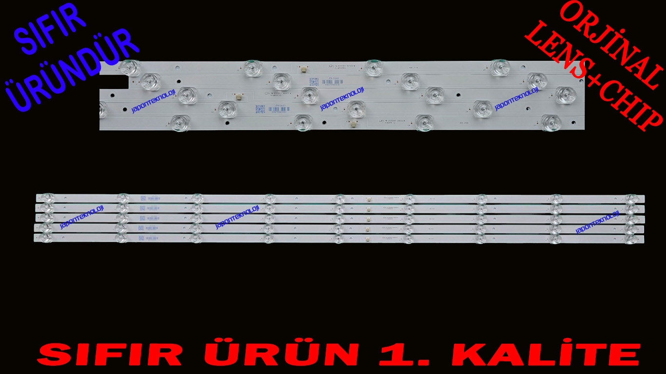 TELENOVA, 55S8001, 55NSK9001, LED BAR, BACKLIGHT, SJ.YM.D5500901-3030CS-M, MS-HK-T550-P9-G-3030-2.1 SJ.YM.D5500901-3030CS-M 1.14.MD550102 9 LEDLİ 107 CM