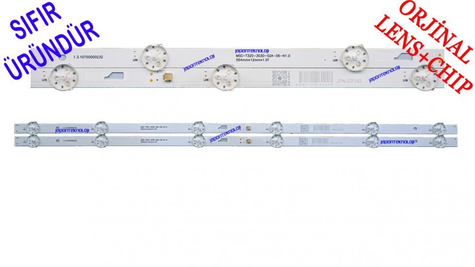 ONVO, OV32F153 LED BAR, BACKLIGHT, NORDMENDE, NM32F151, LED, BAR, MSG-T320-3030-02A-06-N1.0, JL.D32061330-004AS-M,  JL.D32061330-057GS-M