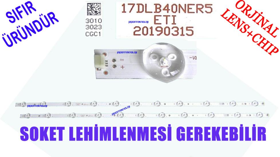 VESTEL 40U9400, 40F9510, 40F8500, LED BAR, REGAL 40R654FC LED BAR, 17DLB40NER6, 30105713 BACKLIGHT, 17DLB40NER5, 30103023, 20190315, LED BAR, VES400QNDS-2D-N41,