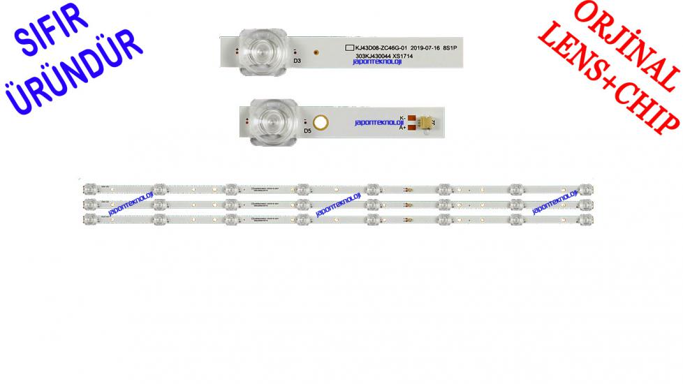 Dijitsu, 43DS8500, DIJITSU, 43D8500, LED BAR, BACKLIGHT, PANEL LEDLERİ, KJ43D08-ZC46AG-01 303KJ430044