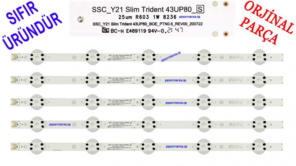 LG, 43UP77006LB, 43UQ81006LB, LED BAR, PANEL LEDLERİ, SSC_Y21 Slim Trident 43UP80, EAV65010401