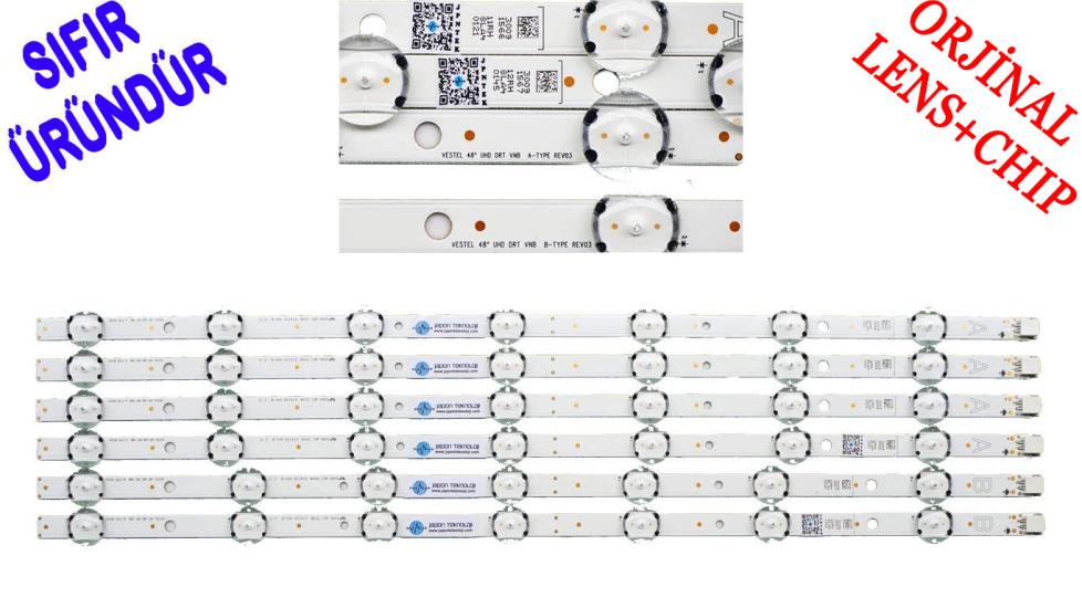 VESTEL 48 UHD DRT, ​​​​​​​VESTEL 48UB8300 LED BAR, TELEFUNKEN 48TU6020 LED BAR , FINLUX 48FU610 LED BAR