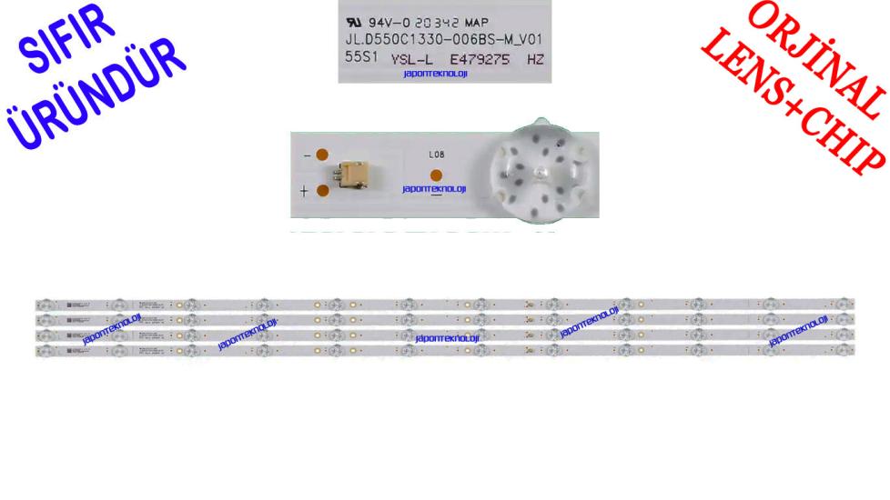 SABA, SB55F350, LED BAR, BACKLIGHT, PANEL LEDLERİ, JL.D550C1330-006BS-M_V01, LED BAR, BACKLIGHT, LE-55S1, CX550DLEDM, CX55D12-ZC62AG-04D