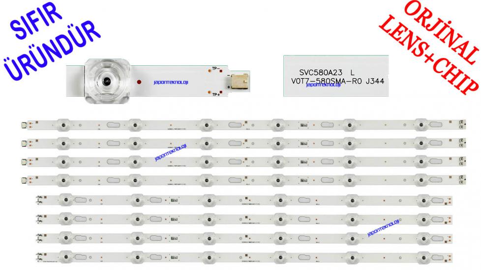 SAMSUNG, 58TU7000 LED BAR, 58TU7100, 58TU6900, 58TU8000 LED BAR, V0T7-580SMA-R0, V0T7-580SMB-R0, BN96-50458A, BN96-50459A