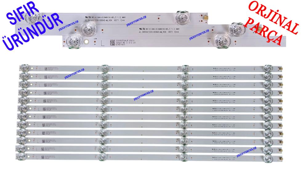 PROFILO, 65PA525EG, ONVO, OV65F900, OV65F950, LED BAR, BACKLIGHT, JL.D65041330-006AS-M_V04 65T1 12*4 308056504JF00001