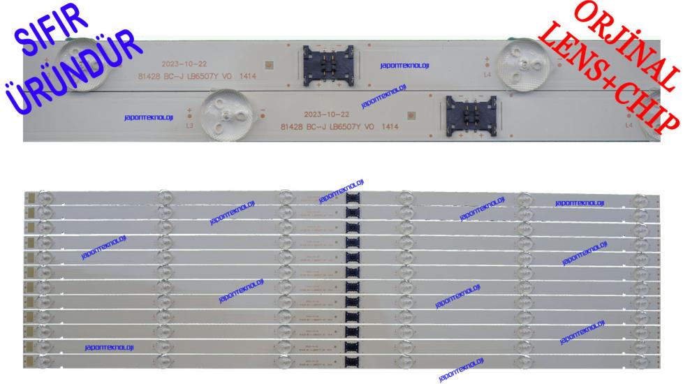 SONY, LED BAR, Sony, KD-65XH9077, KD-65XH8096, KD-65XH8196, LED BAR BACKLIGHT, PANEL LEDLERİ, BC-J, LB6507Y V0_6, KD-65X8000H, XBR-65X800H