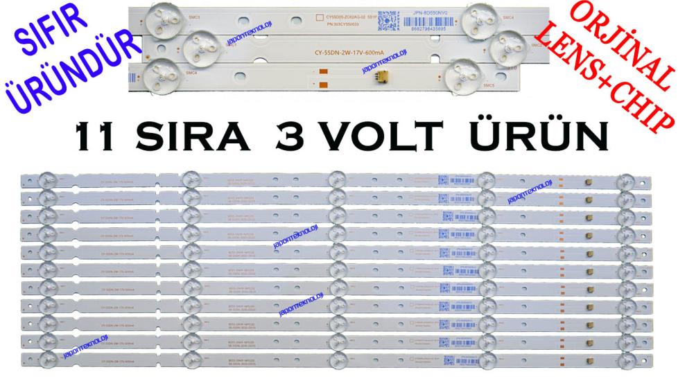 ONVO, OV55F350, SABA, SB55F351, LED BAR, BACKLIGHT, 8D55-DNYF-NP510S, 08-55DN-3030-OD35-5X10-566X12-20200822, CY-55DN-22-17V-600MA, CY55DN-2W-17V-600MA
