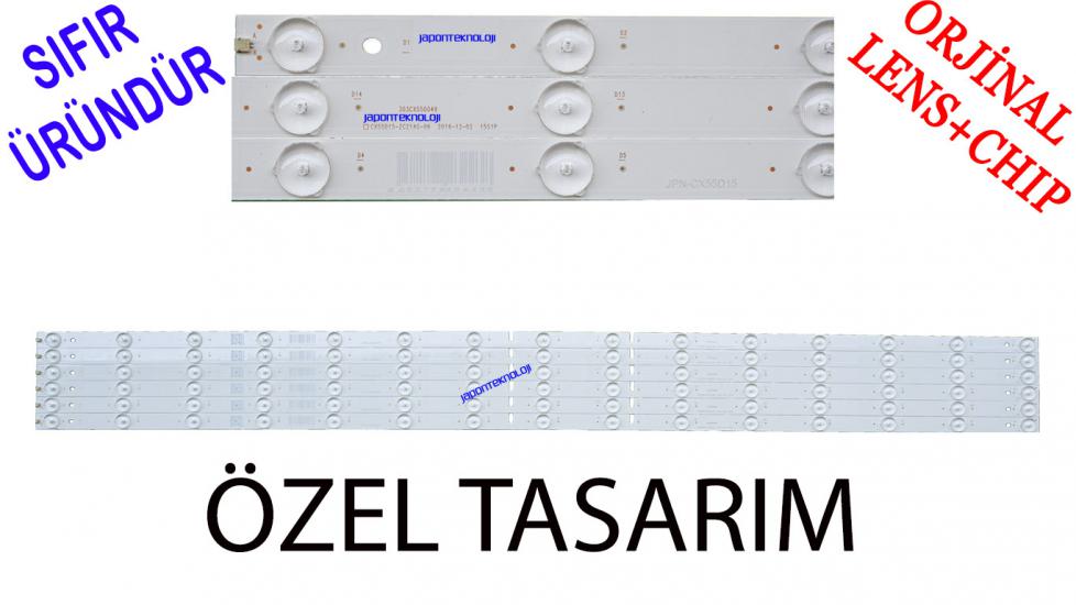 PROFİLO, 55PA505E, LED BAR, SANYO, LE140S1UHD, LED BAR, CX55D15-ZC21AG-06 , 303CX550049 , E469119 ,  Dexp U55D7100E , CX550M17