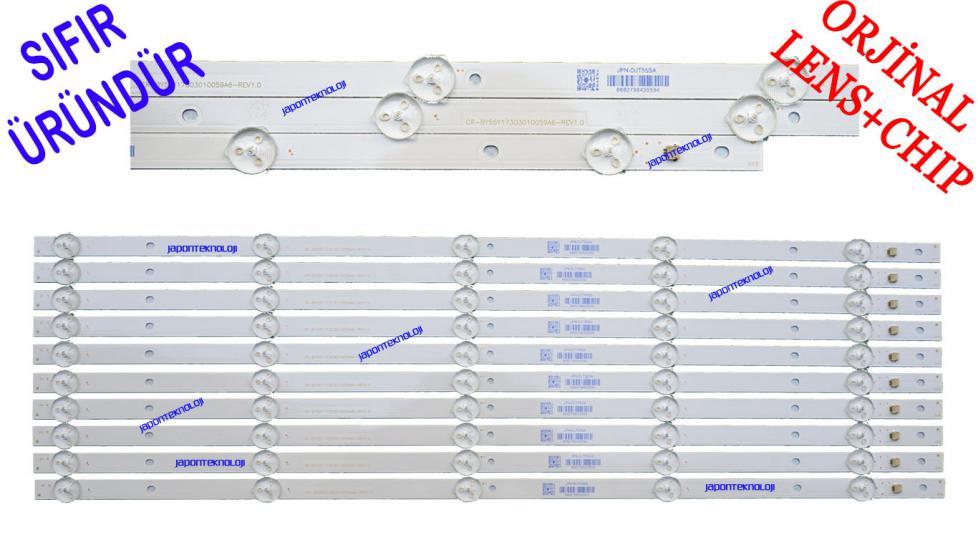 DIJITSU , dijitsu, DJT55SA LED BAR, CRH-BY55Y17303010059A6-REV1.0, BACKLIGHT, PANEL LEDLERİ