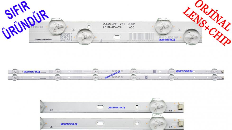 DIJITSU DJTV32 LED BAR, DLED32HF , DLED32HF 2X6 0002 , F62DLED32HF2X60002, LED BAR