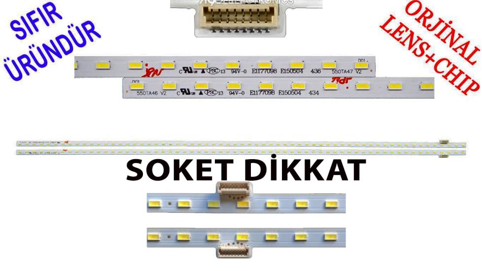 Sony, KDL-55W805B, KDL-55W815B, KDL-55W800B, KDL-55W790B, LED BAR, PANEL LEDLERİ, BACKLIGHT, 74.55T20, 74.55T20.001-0-FC1, 550TA46 V2, 550TA47 V2, T550HVF05.0, T550HVF05.1