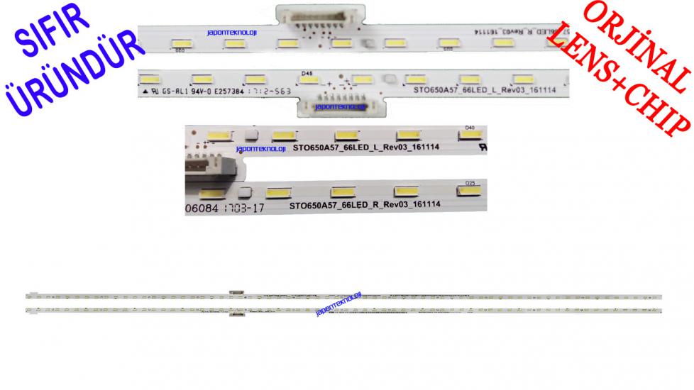 SONY KD-65XE8505 LED BAR, XBR-65X850E, KD-65X8500E, XBR-65X850E, 760.0260A.0004, LED BAR BACKLİGHT, STO650A57 ,