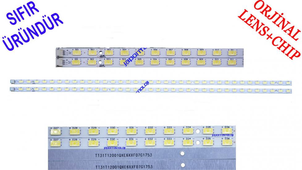 SANYO LE32S8HA LED BAR BACKLIGHT , LEXTAR 31T12-01A LED PANEL LEDİ, F82-208 FHD LED BAR ,