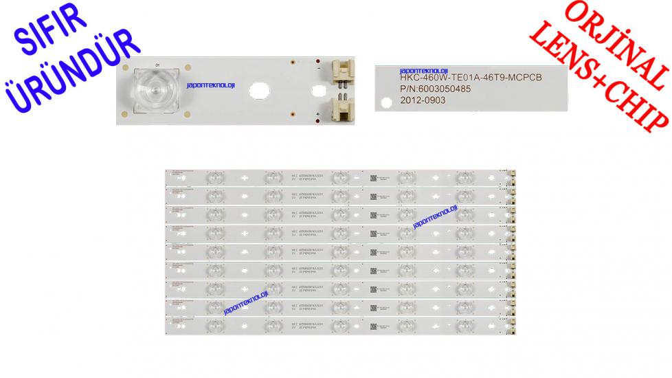 Sanyo, LE116S13FM, LE116S13SM, LED BAR, NORDMENDE, LE116N8FM, LE116N8SM, PANEL LEDLERİ, 46’’, HKC-460W-TE01A-46T9-MCPCB, LED BAR