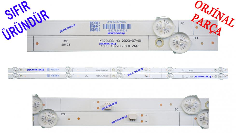 DIJITSU, 32D7000, LED BAR, BOTECH, 32BSE5501, BSE32-G, LED BAR, BACKLIGHT, K320WDG A3 2020-07, 4708-K32WDG-A3117N01