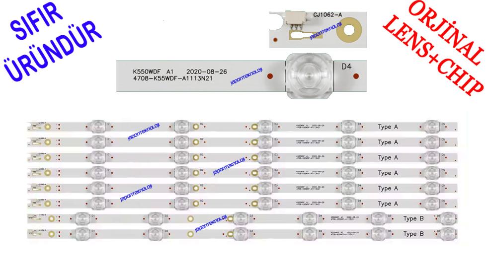 DIJITSU, 55DS8800, LED BAR, ALTUS, AL55B860 LED BAR, K550WDF A1 4708-K55WDF-A1113N21, 4708-K55WDF-A2117N41/51 K550WDF A2