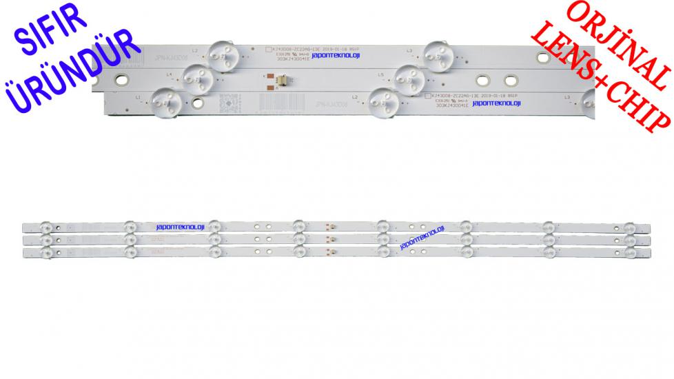 DİJİTSU DJTV431 LED BAR, KJ43D08-ZC22AG-13E 303KJ430041E 8S1P 8 Ledli