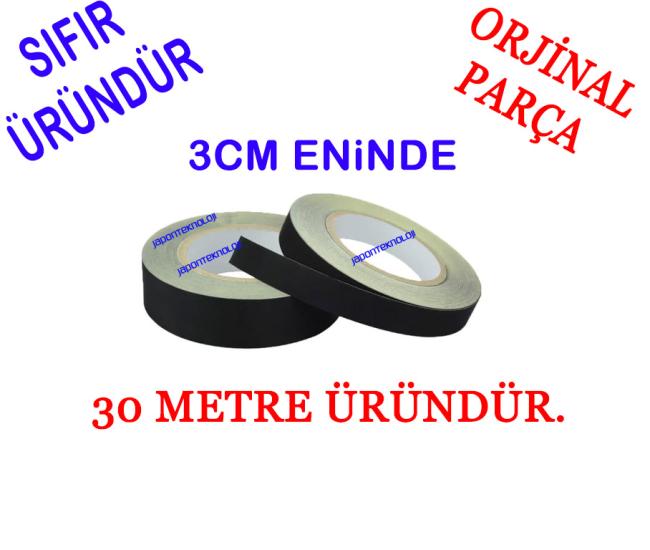 KUMAŞ, BEZ, BANT, Siyah asetatlı bez bant, 30METRE, 3CM, ACETATE CLOTH TAPE 3CM 3OMT