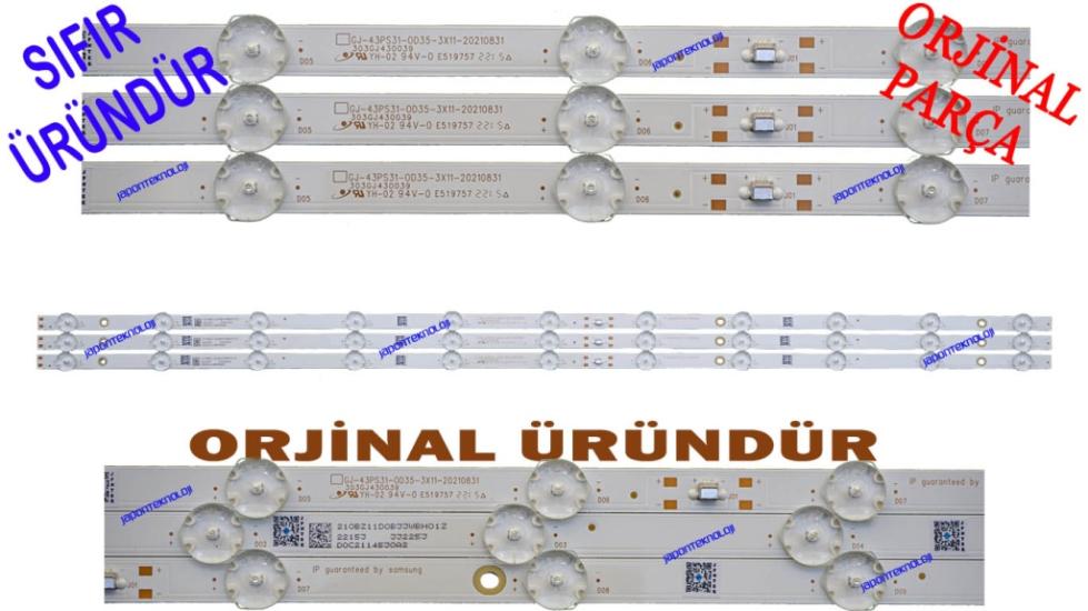 PHILIPS, 43PUS7506/12, 43PUS7506/62, 43PUS7556/62, 43PUS7556/12, LED BAR, LB4310S V0_02 , 11LED , 841MM, LED BAR, BACKLIGHT, GJ-43PS31-0D35-3X11-20210831, 210BZ11D0B33WBH01Z