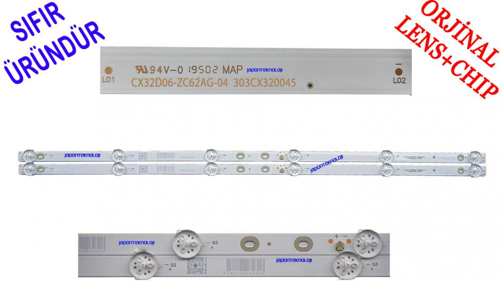 ONVO, OV32151, LED BAR, BACKLIGHT, PANEL LEDLERİ, CX32D06-ZC62AG-04, 303CX320045, 576MM