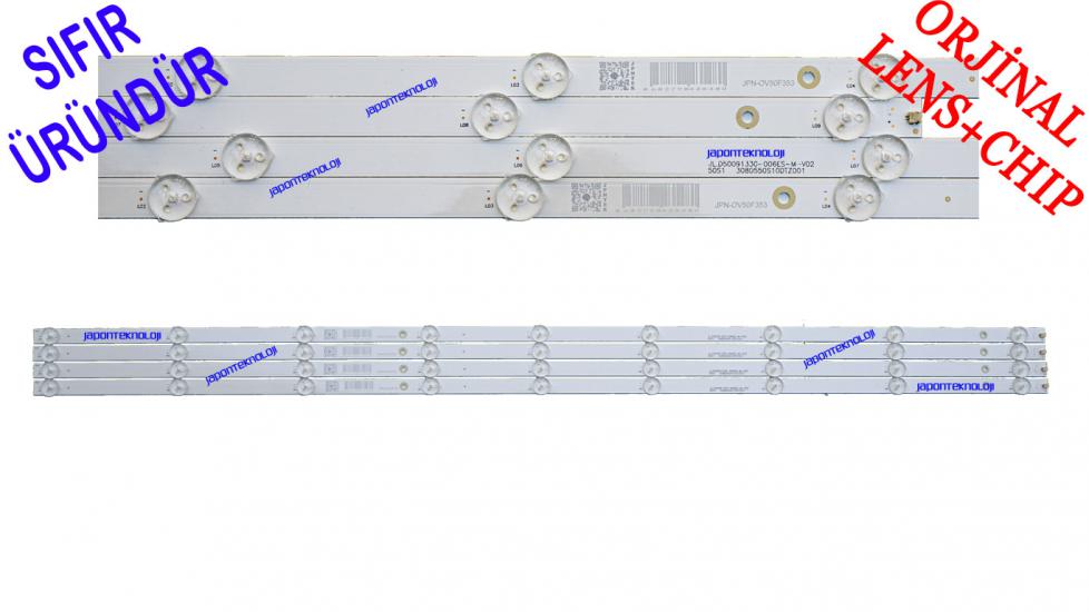 ONVO, OV50F353, LED BAR, SABA SB50F350, LED BAR, BACKLIGHT, PANEL LEDLERİ, JL.D50091330-006ES-M_V02, 3080550S10DTZ001, BACKLIGHT