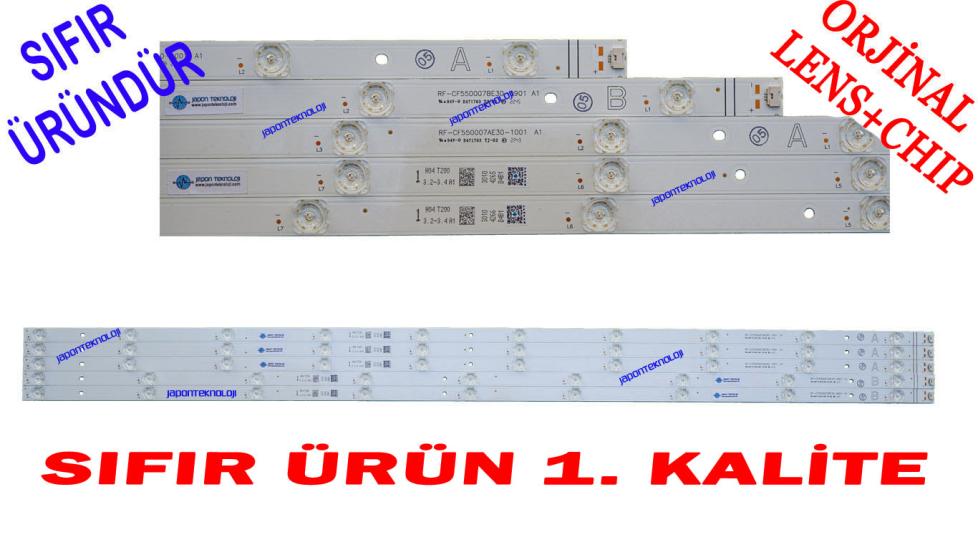 VESTEL, 55UA9600, 55U9700, LED, HITACHI 55HAL7250, TOSHIBA 55QA4163DG, TELEFUNKEN D55V900M4CWH, LED BAR BACKLIGHT, PANEL LEDLERİ , RF-CF550007AE30-1001, RF-CF550007BE30-0901, 30104265, 30104266, VES55