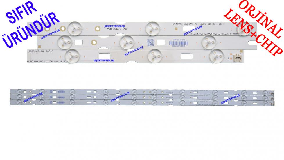 ARÇELİK, BEKO, GRUNDIG, LED BAR, SE43D10-ZC22AG-03, LM41-01001A, WMX60600-AB, WMA60600-AA,