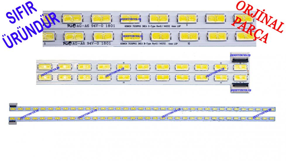 VESTEL, 65190, AKILLI, TAHTA, LED, BAR, TAKIMI, 65INCH, 7030PKG, 36EA, B-TYPE, REV0.1, 140312 4MM, LGP, C-TYPE, 30084309, 30084310,