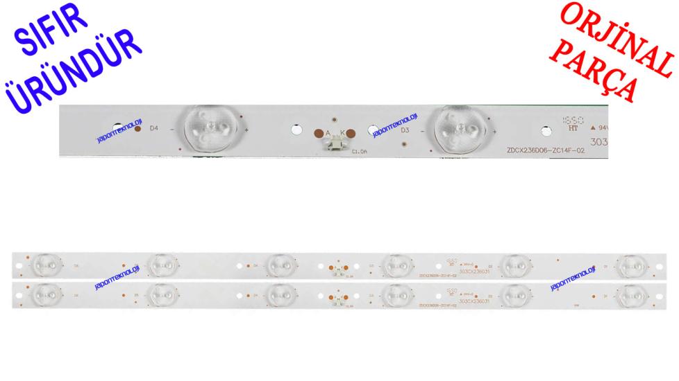 Redline, 24EX4524, LED BAR, BACKLIGHT, ZDCX236D06-ZC14F-02, HL-00240A28-0601S-02