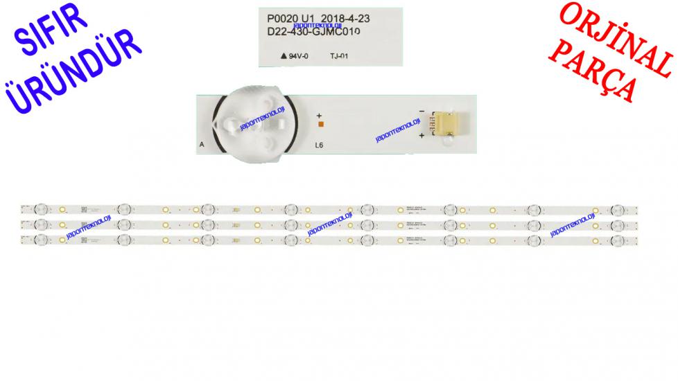 DIJITSU, DJTV43, LED BAR, FIVO, FV43, LED BAR, BACKLIGHT, P0020 V1 2018-4-23 D22-430-GJMC01, LED BAR