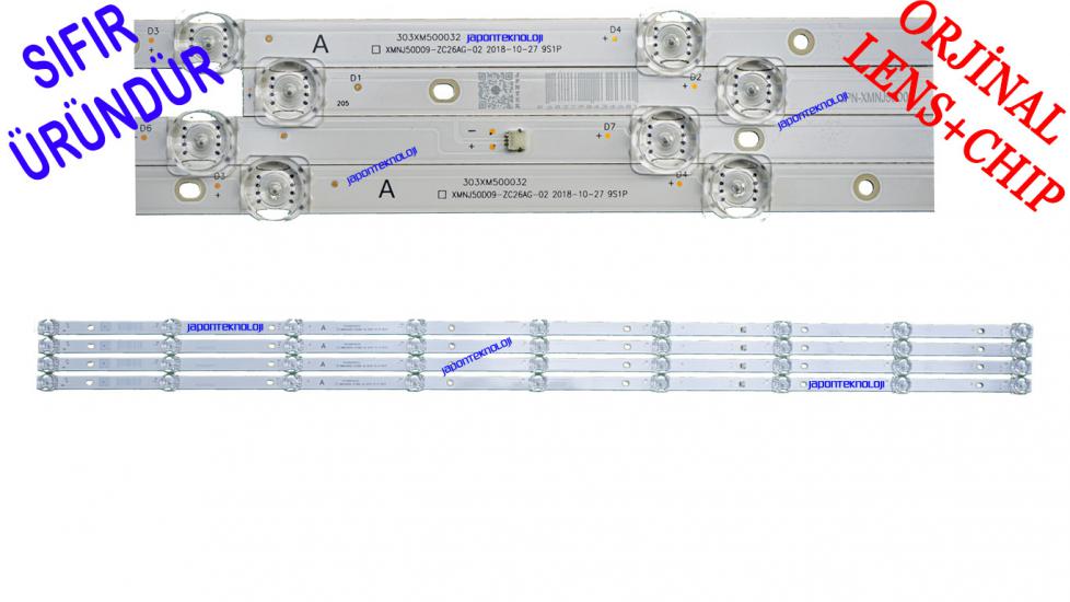 AWOX B 205000S LED BAR,  B205000S BACKLIGHT, XMNJ50D09-ZC26AG-02 , 303XM500032 , LED BAR, LK500PF2A01