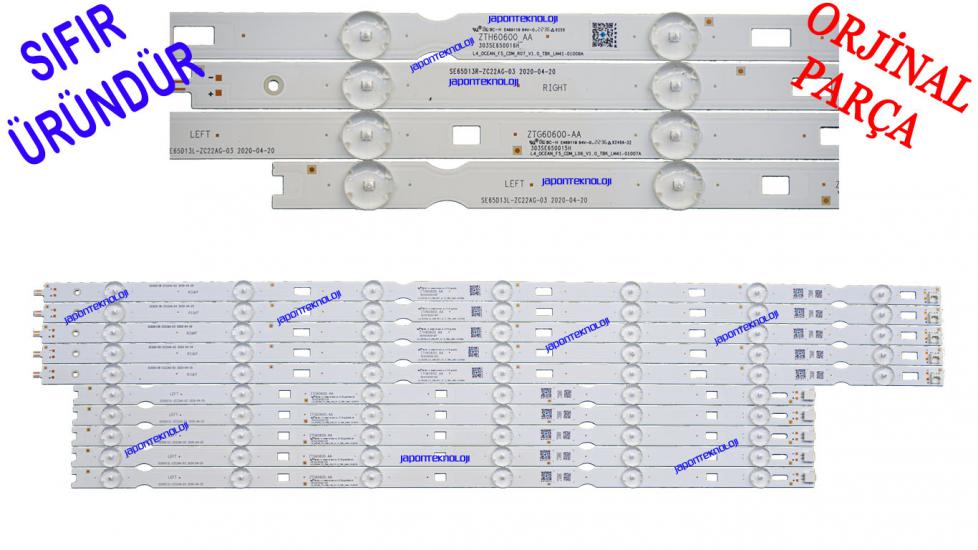 ARÇELİK, A65C890A, A65A860B, A65A850B, A65B880B, A65B820B, A65C885A, BEKO, B65A860B, B65C890A, B65B880B,  B65C885A, B65B820B, LED BAR, BACKLIGHT, ALTUS, AL65C8805B, GRUNDIG, 65GUA7000, 65GEU7830B, 65G