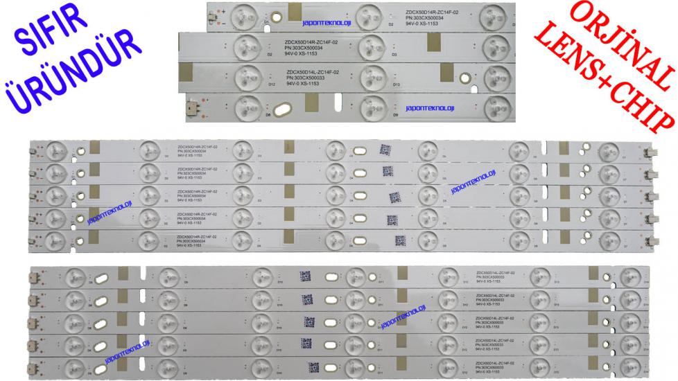 SABA 50BRD03, SKYTECH ST-5040, ST-5050, LED BAR, BACKLIGHT, REDLİNE 50EX7550 LED BAR, SABA 50HKN2727 LED BAR, ZDCX50D14L-ZC14F , ZDCX50D14R-ZC14F CX500DLEDM