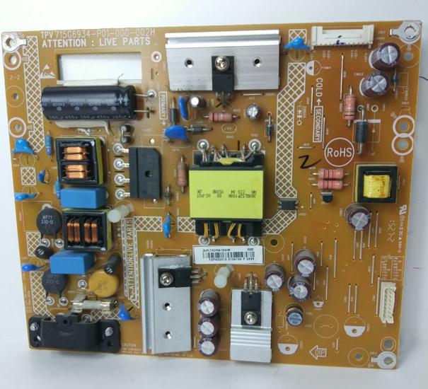 715G6934-P01-000-002H , PHILIPS , 40PFK4009 , /12 , D LED , TPT400LA-J6PE1 , Power Board , Besleme Kartı , PSU