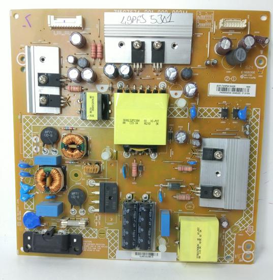 715G7574-P01-000-002M, PLTVFP341XAW3, P49040700, PHILIPS 49PFS4131/12, Power Board, Besleme, TPT490F2-FHBN0.K